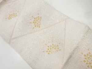 アンティーク　華紋模様織出し袋帯（材料）